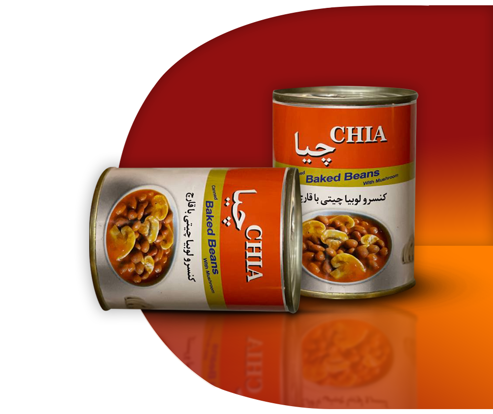 کنسرو لوبیا چیتی با قارچ
